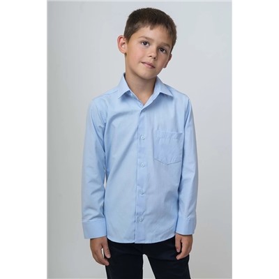 Хлопковая рубашка для мальчика синяя MNK0290