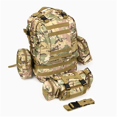 Рюкзак тактический "Storm tactic" мужской, MOLLE, подсумки, 50 л, камуфляж мультикам