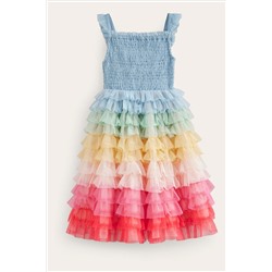 Boden Rainbow Skirt Tulle Dress