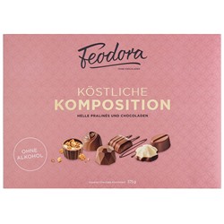 Feodora Köstliche Komposition Helle Pralinés und Chocoladen 375g