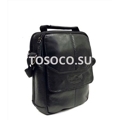 9070 black сумка мужская 23x18 см