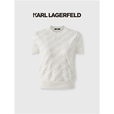Трикотажная футболка с круглым вырезом Kar*l Lagerfel*d