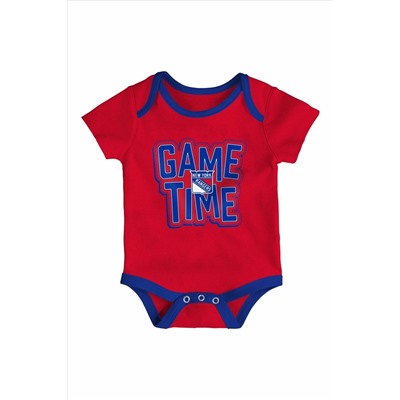 Fanatics Blue NHL New York Rangers 3 Piece Game Time Bodysuit