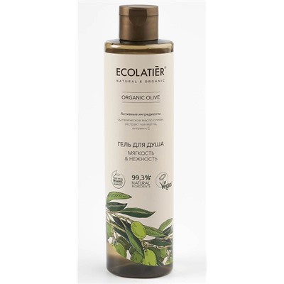 ECOLATIER / OLIVE / Гель для душа Мягкость & Нежность 350 мл