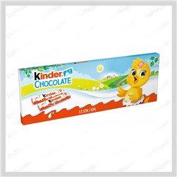 Шоколадные батончики Kinder Chocolate с молочной начинкой (12шт/уп) 150 гр