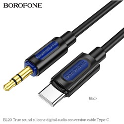 Аудио Адаптер BOROFONE BL20 Type-C - 3.5mm AUX (черный)