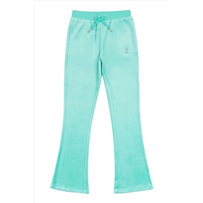 Juicy Couture Girls Blue Diamante Bootcut Joggers