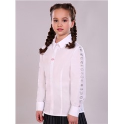 Блузка для девочки 11204, Белый