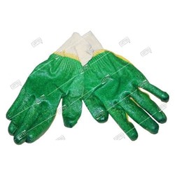 Перчатки с 2 латексным покрытием Желто-зеленые Россия Л