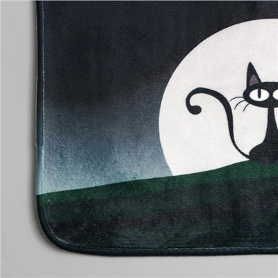 Коврик для ванной и туалета Доляна «Чёрная кошка», 40×60 см, цвет МИКС