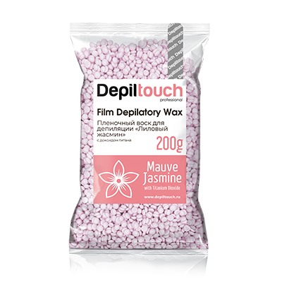 Воск для депиляции пленочный Premium Mauve Jasmine, 200 гр, бренд - Depiltouch Professional