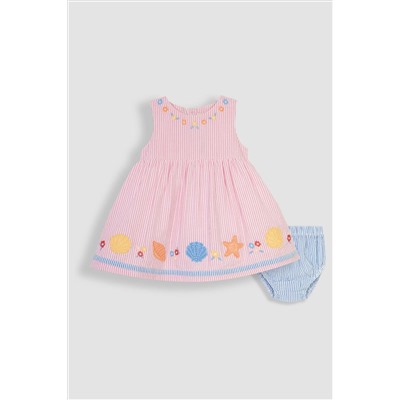 JoJo Maman Bébé Appliqué Sailor Baby Dress