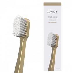 Зубная щетка Aurezzi 24K Gold White Soft