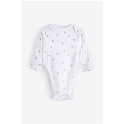 Pink Hip Dysplasia Long Sleeve Bodysuits 3 Pack