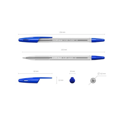 Ручка шариковая неавтомат.  Erich Krause R-301Classic Stick1,0масл,син