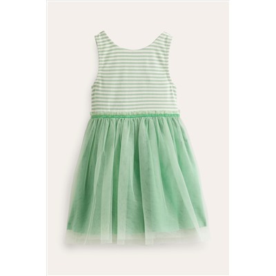 Boden Jersey Tulle Mix Dress