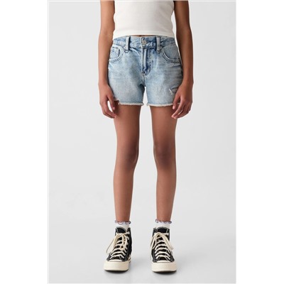 Gap Light Wash Denim Low Rise Stride Shorts (6-13yrs)