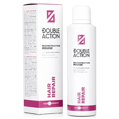 Восстанавливающий мусс Hair Repair DOUBLE ACTION Hair Company 200 мл