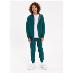 Комплект для мальчиков (джемпер, брюки) в пыльно-зеленом оттенке