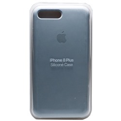 Силиконовый чехол для iPhone 7 Plus / 8 Plus серо-синий