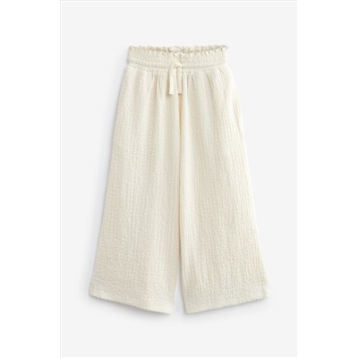 Crinkle Texture Jersey Wide Leg Trousers (3-16yrs)