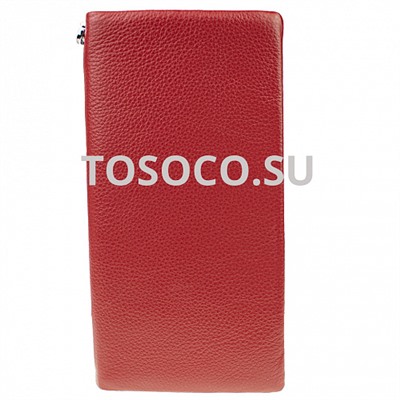 15 9910 red  кошелек GENUINE LEATHER натуральная кожа 9x19x2