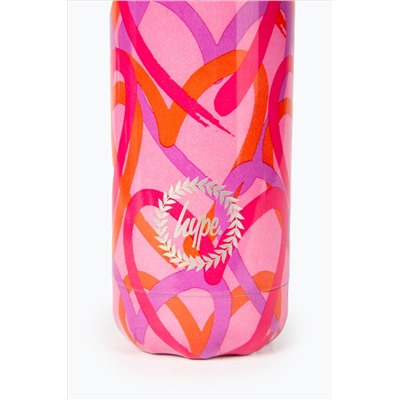 Hype. Girls Multi Spray Hearts Water Pink Bottle