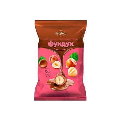 «NutStory», конфеты «Фундук» в молочной шоколадной глазури (упаковка 0,5 кг)
