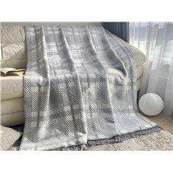 Плед cotton Rajtex 150*200 Зиг-заг деним 21134a