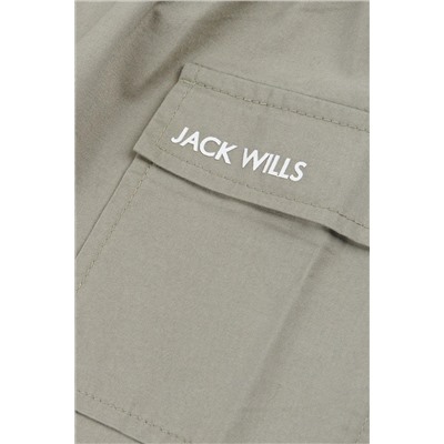 Jack Wills Girls Grey Elastic Waist Cargo Skirt