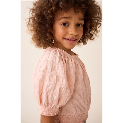 Bubble Textured Bardot Top (3-16yrs)