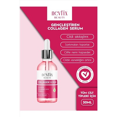 Nevfix Beauty Collagen Гиалуроновая кислота Витамин C Сыворотка 30 мл Алоэ Вера