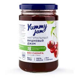 Джем низкокалорийный Yummy Jam вишневый, ст.б, 350г.