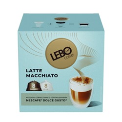 Кофе в капсулах LEBO "Latte Macchiato" для кофемашин Dolce Gusto, 8 порций (16 капсул)