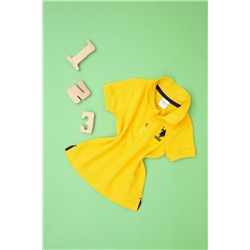 Желтая базовая футболка-поло для мальчика Неожиданная скидка в корзине