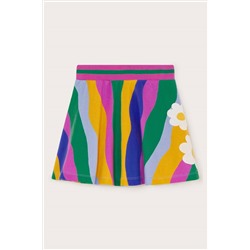 Monsoon Pink Wavy Stripe Skort