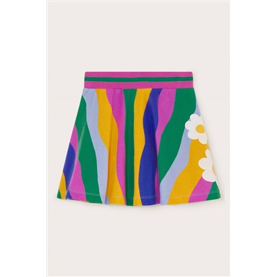 Monsoon Pink Wavy Stripe Skort