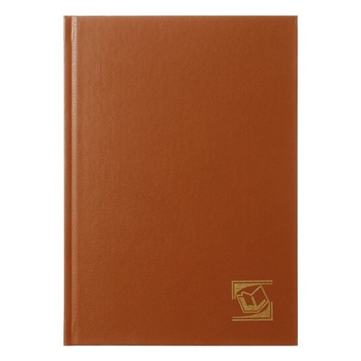 Ежедневник недатированный А5, 160 листов, обложка бумвинил, коричневый