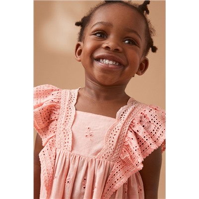 Cotton Broderie Dress (3mths-8yrs)