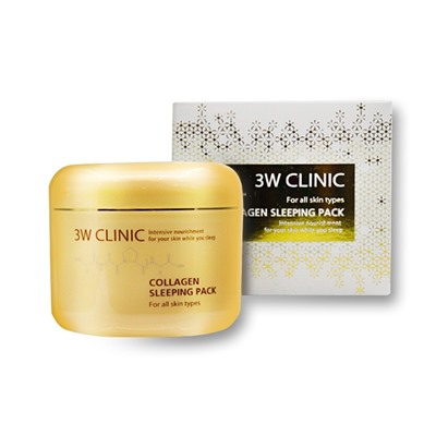 3w clinic collagen sleeping pack 100ml