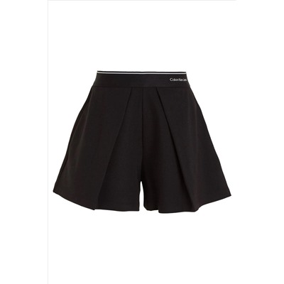 Calvin Klein Slogan Tape Black Skort