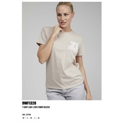 9WF1328  T SHIRT LOGO J CON STAMPA RILIEVO