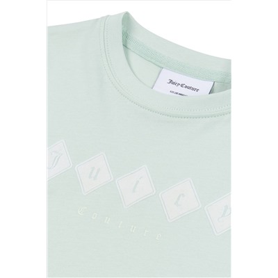 Juicy Couture Girls Tonal White T-Shirt