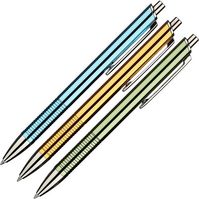 Ручка шариковая Attache, корп.ассорти, стерж.синий, автом