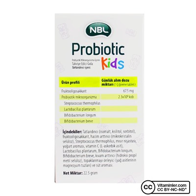 Nbl Probiotic Kids 30 жевательных таблеток