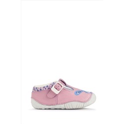 Start Rite Baby Pink Little Paws Nubuck/Leather Bunny T-Bar Shoes