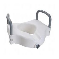 Туалет-сиденье (Насадка 5" на унитаз со съёмными поручнями)