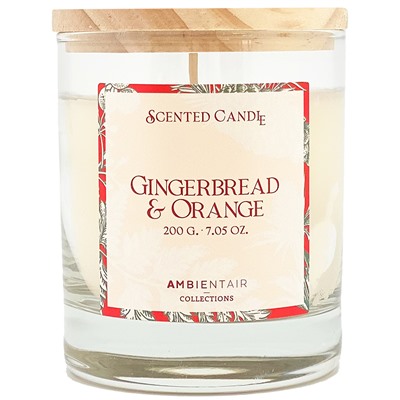 Свеча ароматическая Gifting, Gingerbread&Orange, 40 ч