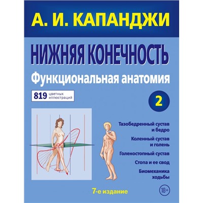 Нижняя конечность: Функциональная анатомия (обновленное издание) Капанджи А.И.