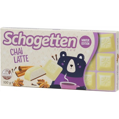 Schogеtten. Новый год. Chai Latte (Чай и Корица) 100 гр. карт.упаковка